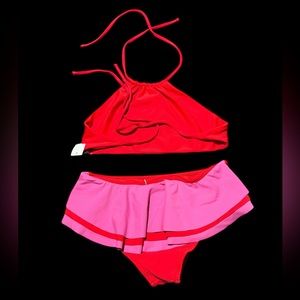 KAI LANI MINI***Gorgeous Pink & Red Bikini Set***Size 16 $98